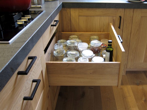 Eiken landelijke houten keuken