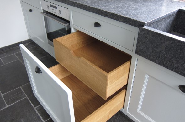 Nostalgische houten keuken op maat
